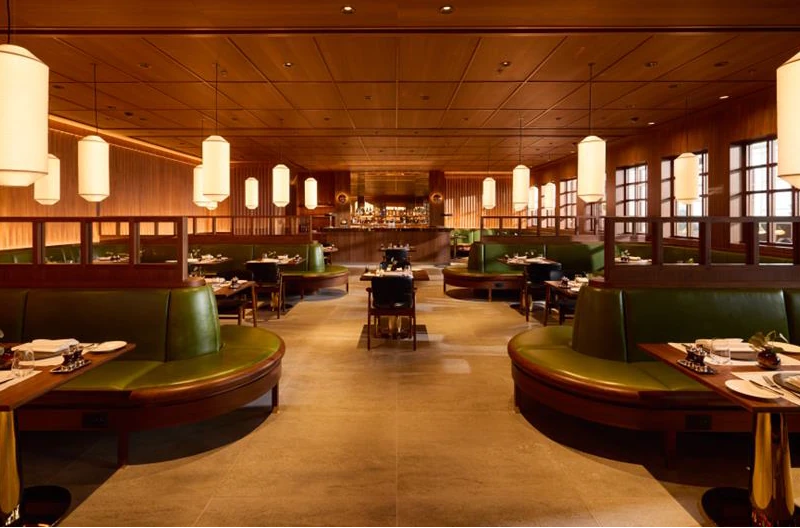 El comedor de la sala VIP The Wing de Cathay Pacific en Hong Kong. Foto: Cathay Pacific